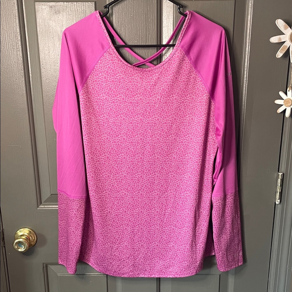 Columbia Omni-Shade Pink Long Sleeve Women's Top